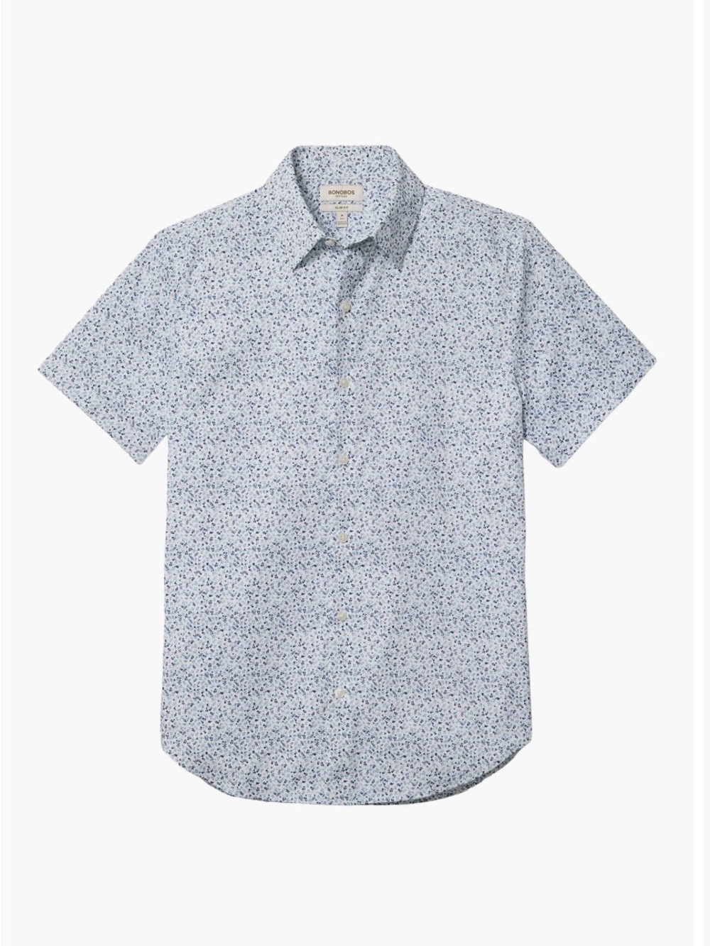 Bonobos Tech Slim Fit Floral Performance Short Sleeve Button-Up Shirt